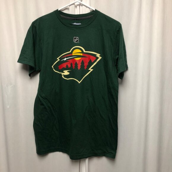 Minnesota Wild T-Shirt Mens Size Medium Eric Staal 12 NHL Green Fanatics Sports - Picture 1 of 6
